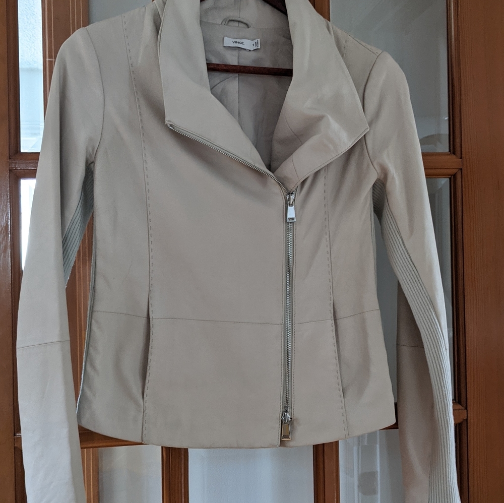 Vince Soft Leather Moto jacket XS